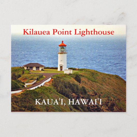 Kilauea Point Lighthouse, Kaua'i, Hawai'i Briefkaa Briefkaart (Voorkant)