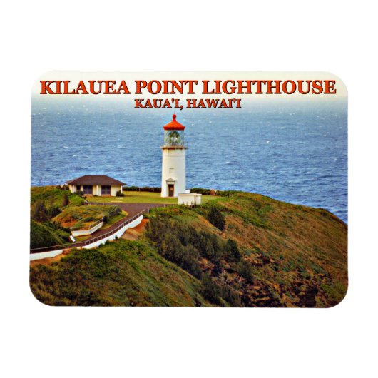 Kilauea Point Lighthouse, Kauai, Hawaii Magneet (Horizontaal)