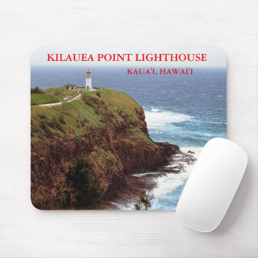 Kilauea Point Lighthouse, Kauai, Hawaii Mousepad Muismat (Met muis)