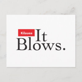 Kilauea Volcano Het blaast Briefkaart