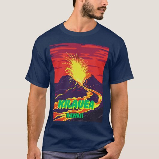 Kilauea vulkaan t-shirt (Voorkant)