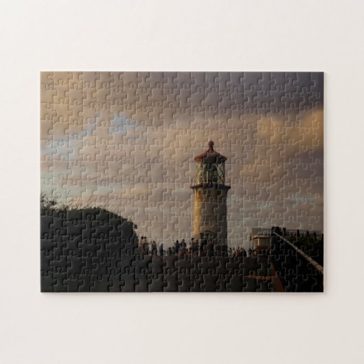 Kilauea vuurtoren in Dusk Legpuzzel (Horizontaal)