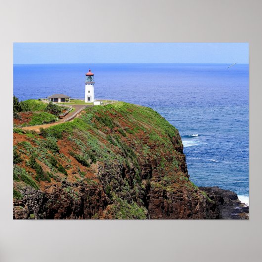Kilauea-vuurtoren op Kauai Poster (Voorkant)