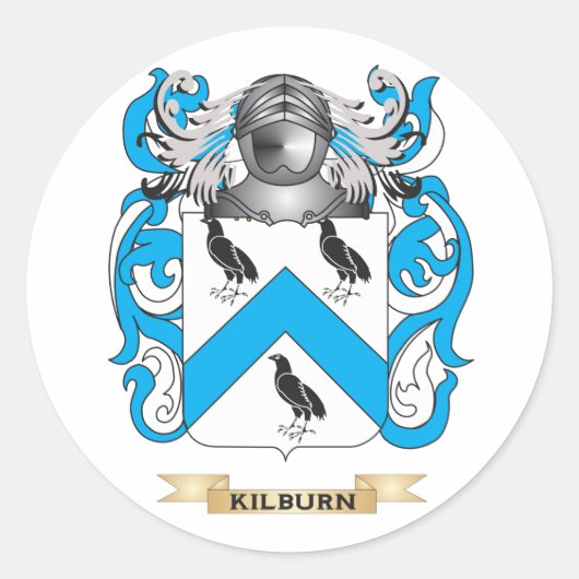 Kilburn Wapen (Familie Crest) Ronde Sticker (Voorkant)