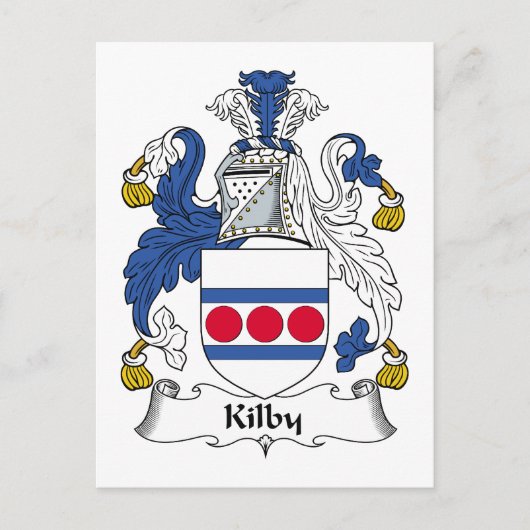 Kilby Family Crest Briefkaart (Voorkant)