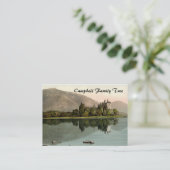 Kilchurn Castle, Argyll en Bute, Schotland Visitekaartje (Staand voorkant)