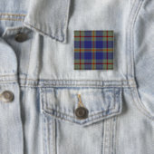 Kildare County Irish Tartan Vierkante Button 5,1 Cm (In situ)