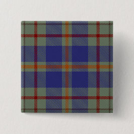 Kildare County Irish Tartan Vierkante Button 5,1 Cm
