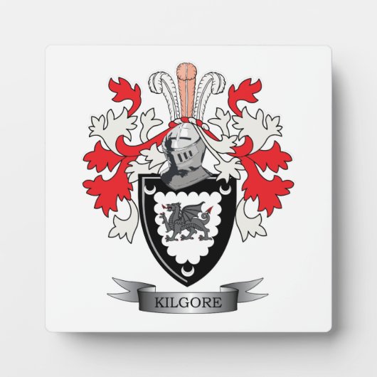 Kilgore Family Crest Coat. Fotoplaat (Voorkant)