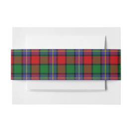 Kilgore Schotse Tartan Belly Band Uitnodigingen Wikkel