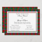 Kilgore Scottish Wedding Invitation Kaart (Voorkant / Achterkant)