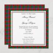 Kilgore Scottish Wedding Square Invitation Kaart (Voorkant / Achterkant)