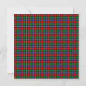 Kilgore Scottish Wedding Square Invitation Kaart (Achterkant)