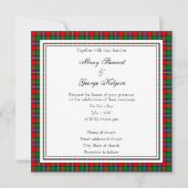 Kilgore Scottish Wedding Square Invitation Kaart (Voorkant)