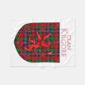 Kilgore Tartan Scottish Plaid Lion Rampant Fleece Deken (Voorkant (Horizontaal))