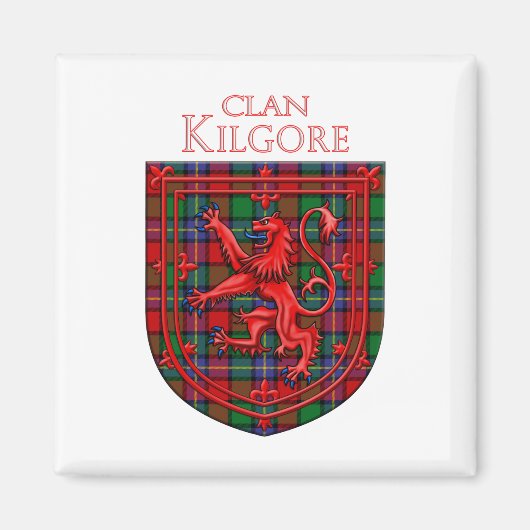 Kilgore Tartan Scottish Play Lion Rampant Magneet (Voorkant)