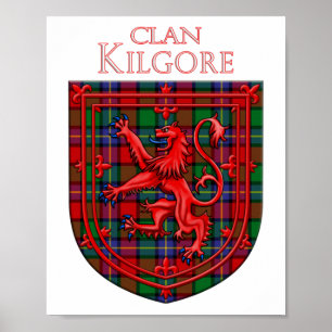 Kilgore Tartan Scottish Play Lion Rampant Poster