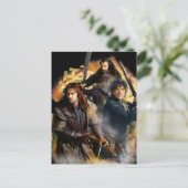 Kili, BILBO BAGGINS™ & THORIN OAKENSHIELD™ Art Briefkaart (Staand voorkant)