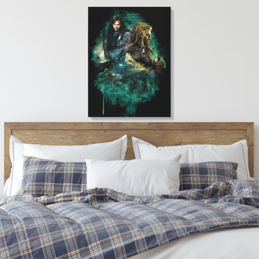 Kili en Fili over Erebor Canvas Afdruk (Insitu (Slaapkamer))