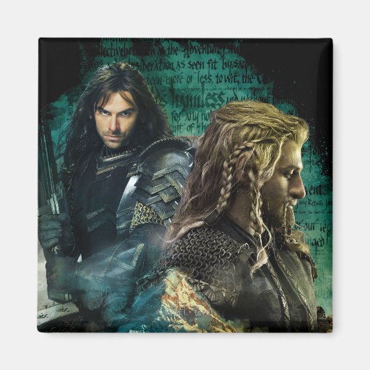 Kili en Fili over Erebor Magneet (Voorkant)
