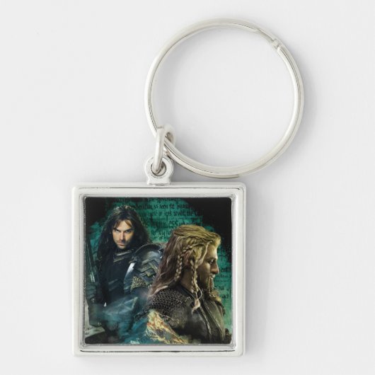 Kili en Fili over Erebor Sleutelhanger (Voorkant)