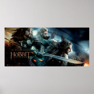 Kili, Fili & THORIN OAKENSHIELD™ opladen voor stri Poster
