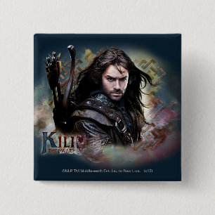 Kili met naam vierkante button 5,1 cm