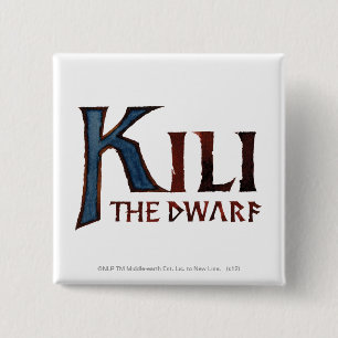 Kili-naam Vierkante Button 5,1 Cm