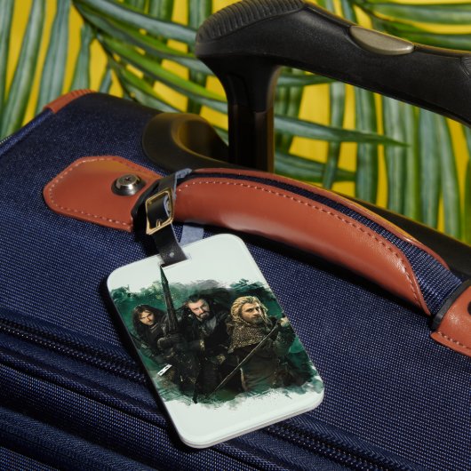 Kili, THORIN OAKENSHIELD™ en Fili Graphic Bagagelabel (Voorkant Insitu 1)