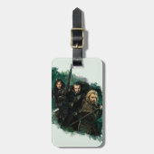 Kili, THORIN OAKENSHIELD™ en Fili Graphic Bagagelabel (Voorkant verticaal)