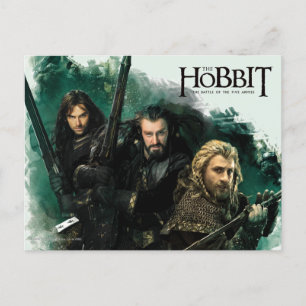 Kili, THORIN OAKENSHIELD™ en Fili Graphic Briefkaart