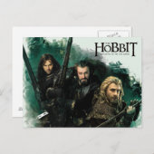 Kili, THORIN OAKENSHIELD™ en Fili Graphic Briefkaart (Voorkant / Achterkant)