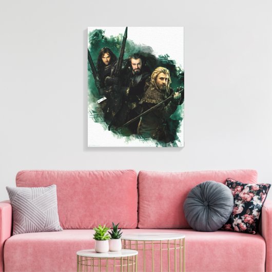 Kili, THORIN OAKENSHIELD™ en Fili Graphic Canvas Afdruk (Insitu (Woonkamer))