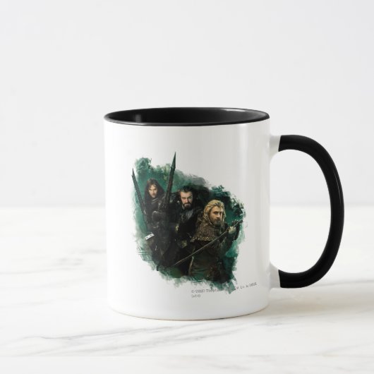 Kili, THORIN OAKENSHIELD™ en Fili Graphic Mok (Rechts)