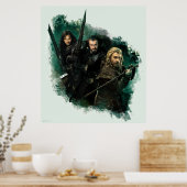 Kili, THORIN OAKENSHIELD™ en Fili Graphic Poster (Keuken)