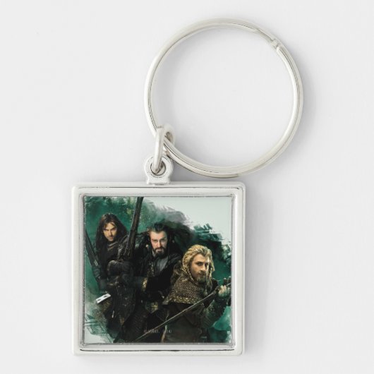 Kili, THORIN OAKENSHIELD™ en Fili Graphic Sleutelhanger (Voorkant)