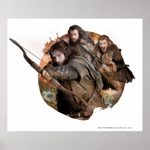 Kili, THORIN OAKENSHIELD™ en Fili Poster