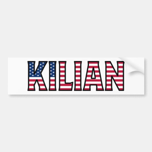 Kilian Name Vorname USA Aufkleber Sticker Auto (Voorkant)