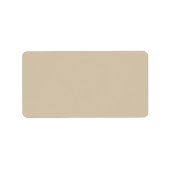 Kilim Beige Solid Color Etiket (Voorkant)