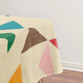 Kilim driehoek patroon beige tafelkleed