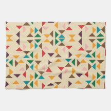 Kilim driehoek patroon beige