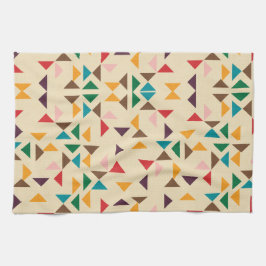 Kilim driehoek patroon beige theedoek
