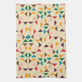Kilim driehoek patroon beige theedoek (Verticaal)