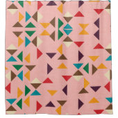 Kilim driehoek patroon douchegordijn (Voorkant)
