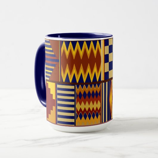 Kilim gebedskleed ontwerp mok (Voorkant links)