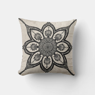 Kilim Lumbar Mandala Kussens: Etnische schoonheid Kussen