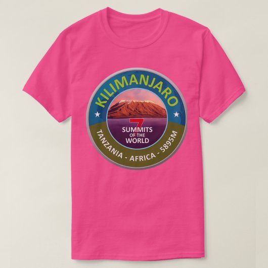 Kilimanjaro 7 summits collection t-shirt (Design voorkant)