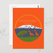 Kilimanjaro Altitude Briefkaart (Voorkant / Achterkant)