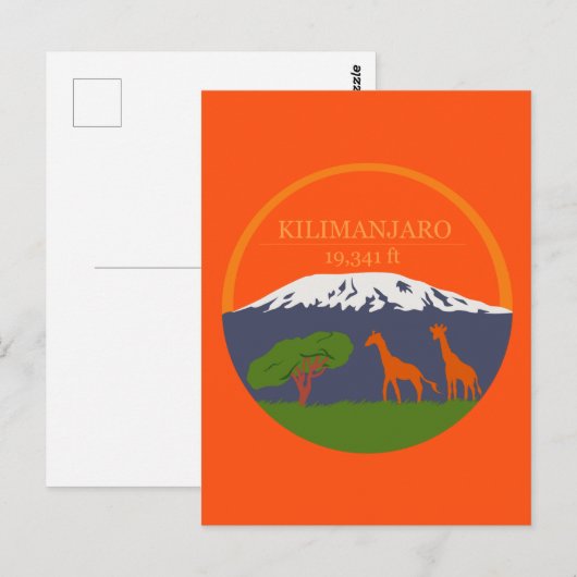 Kilimanjaro Altitude Briefkaart (Voorkant / Achterkant)