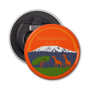 Kilimanjaro Altitude Button Flesopener
